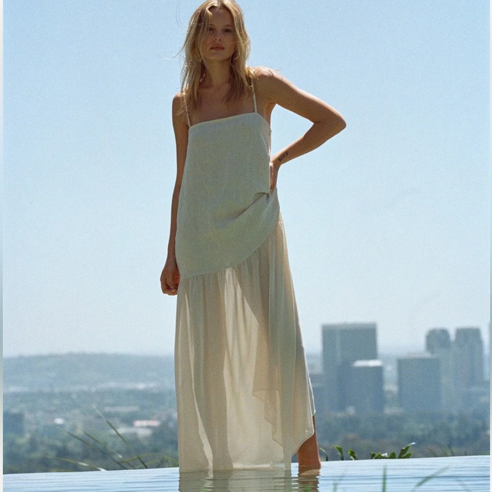 VRG GRL NORA MAXI DRESS NATURAL